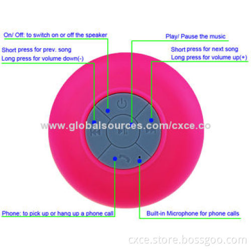 Waterproof Bluetooth Speaker with MP3 and Handsfree Functions, BM39